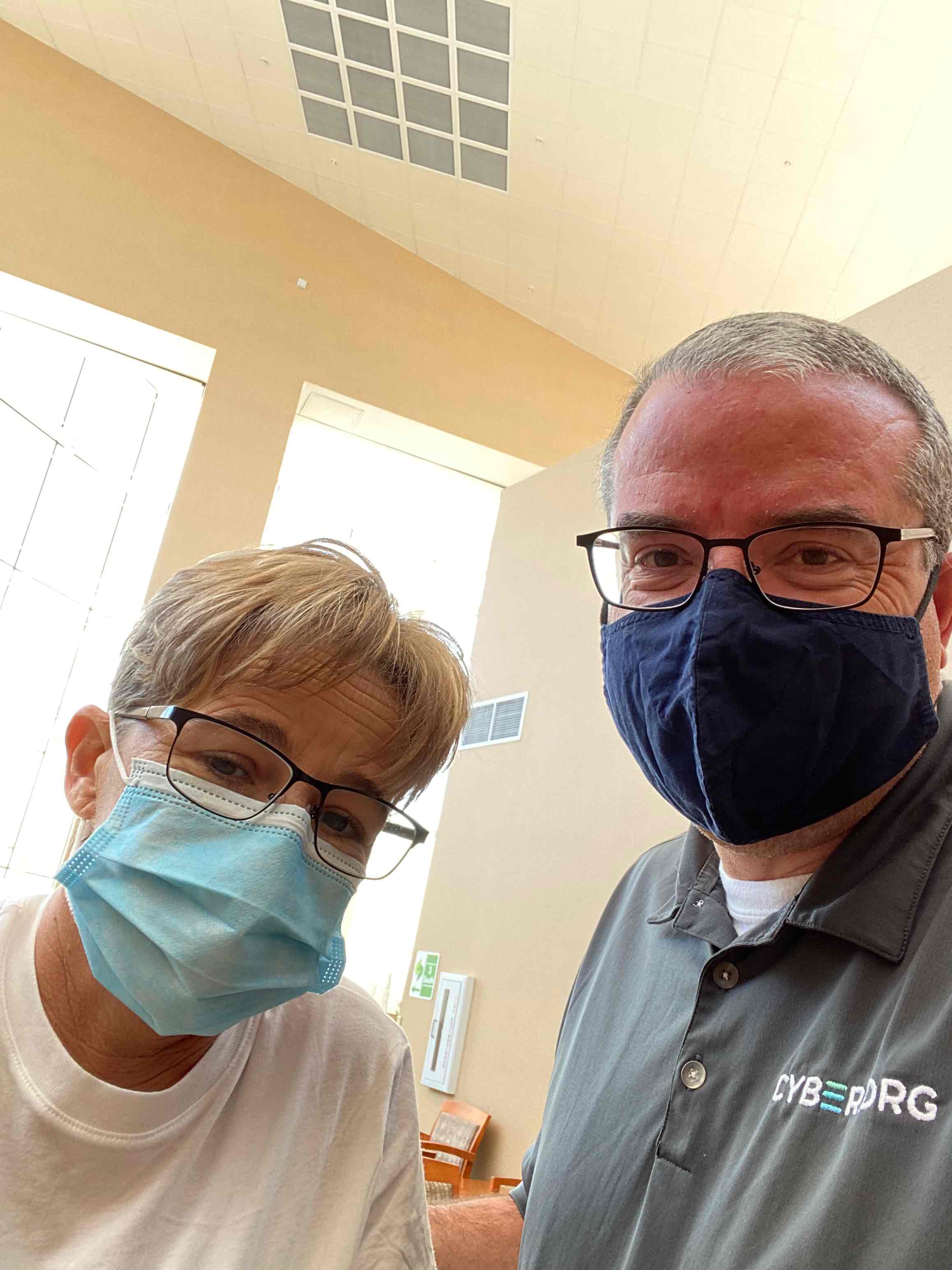 Taking a walk with my love.